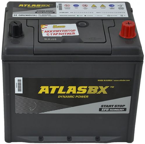 Аккумулятор автомобильный Atlas EBF AX SE 65Ah (о.п.) Q85(90D23L)